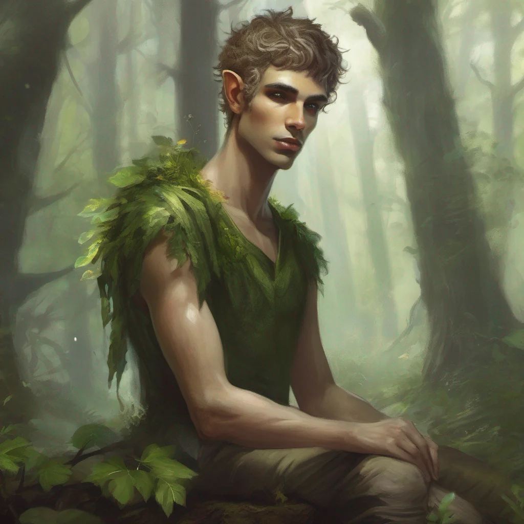 aiforest fae elf man short hair fantasy art amazing awesome portrait 2