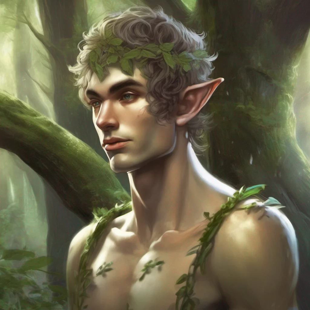 aiforest fae elf man short hair fantasy art good looking trending fantastic 1