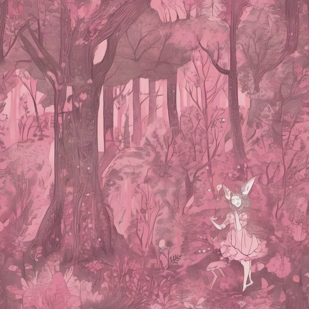 aiforest folk fairy mistical woods pink good looking trending fantastic 1