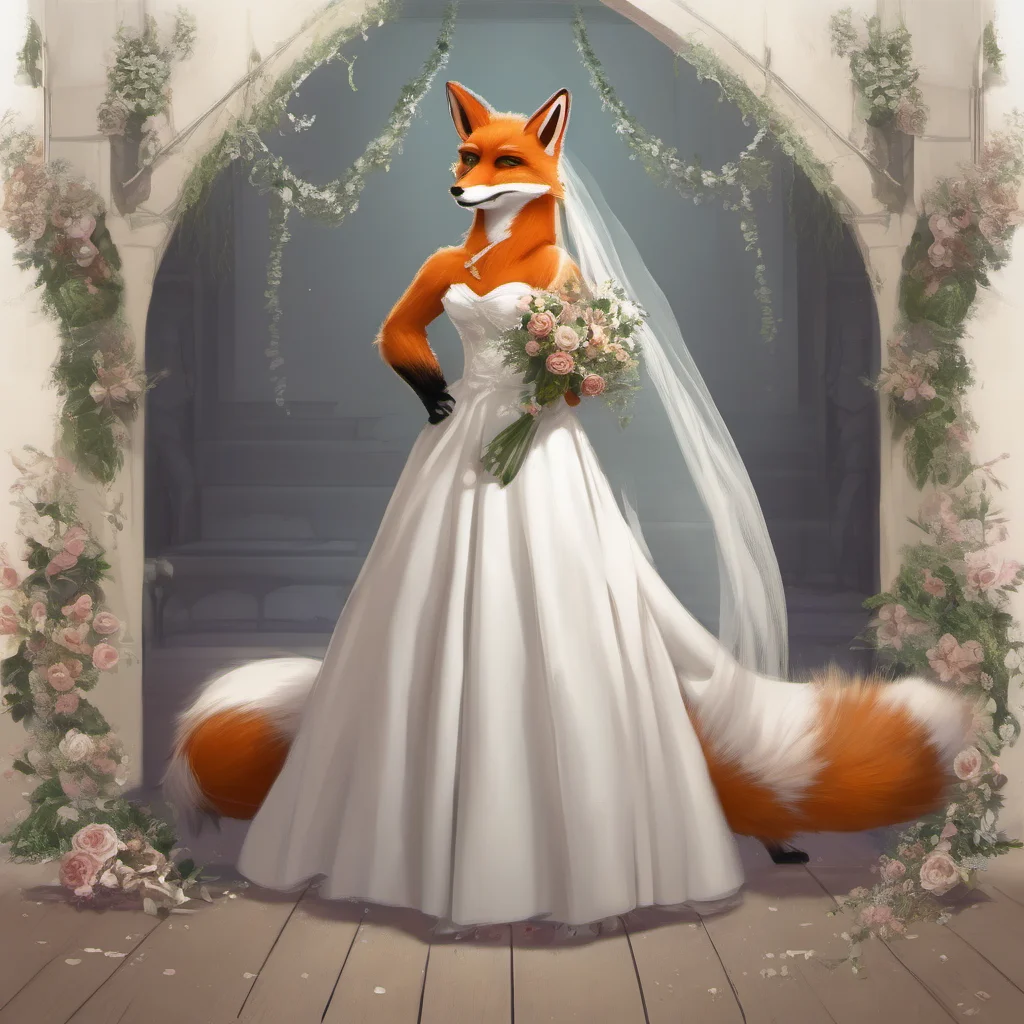 aifox furry bride confident engaging wow artstation art 3