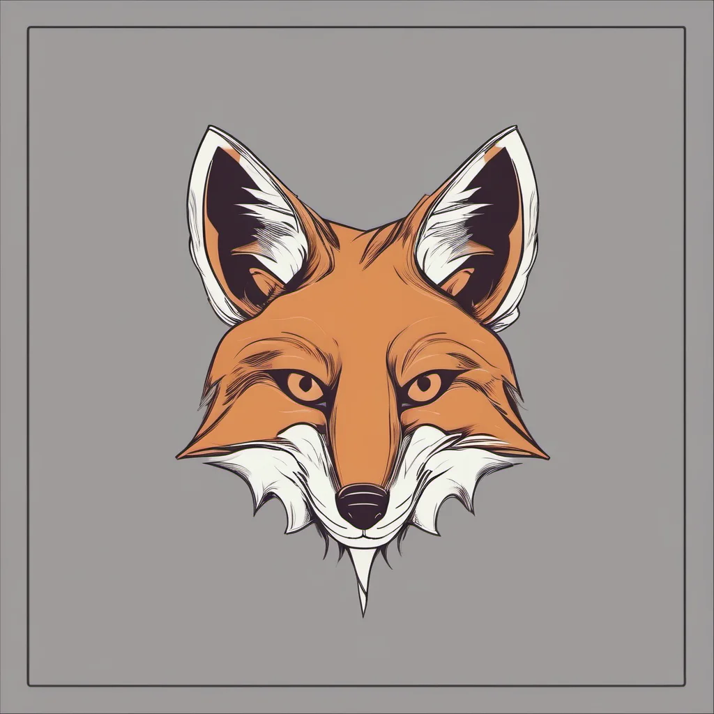 aifox logo 2d confident engaging wow artstation art 3