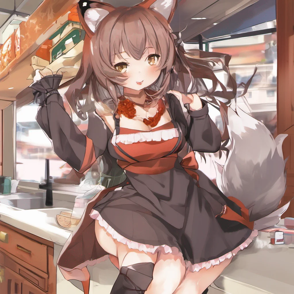 foxgirl bentover dress widehips