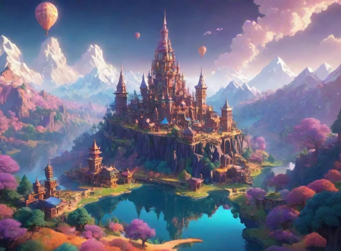fractal dreamscape epic hd environment low poly lovely world cozy art share landscape43