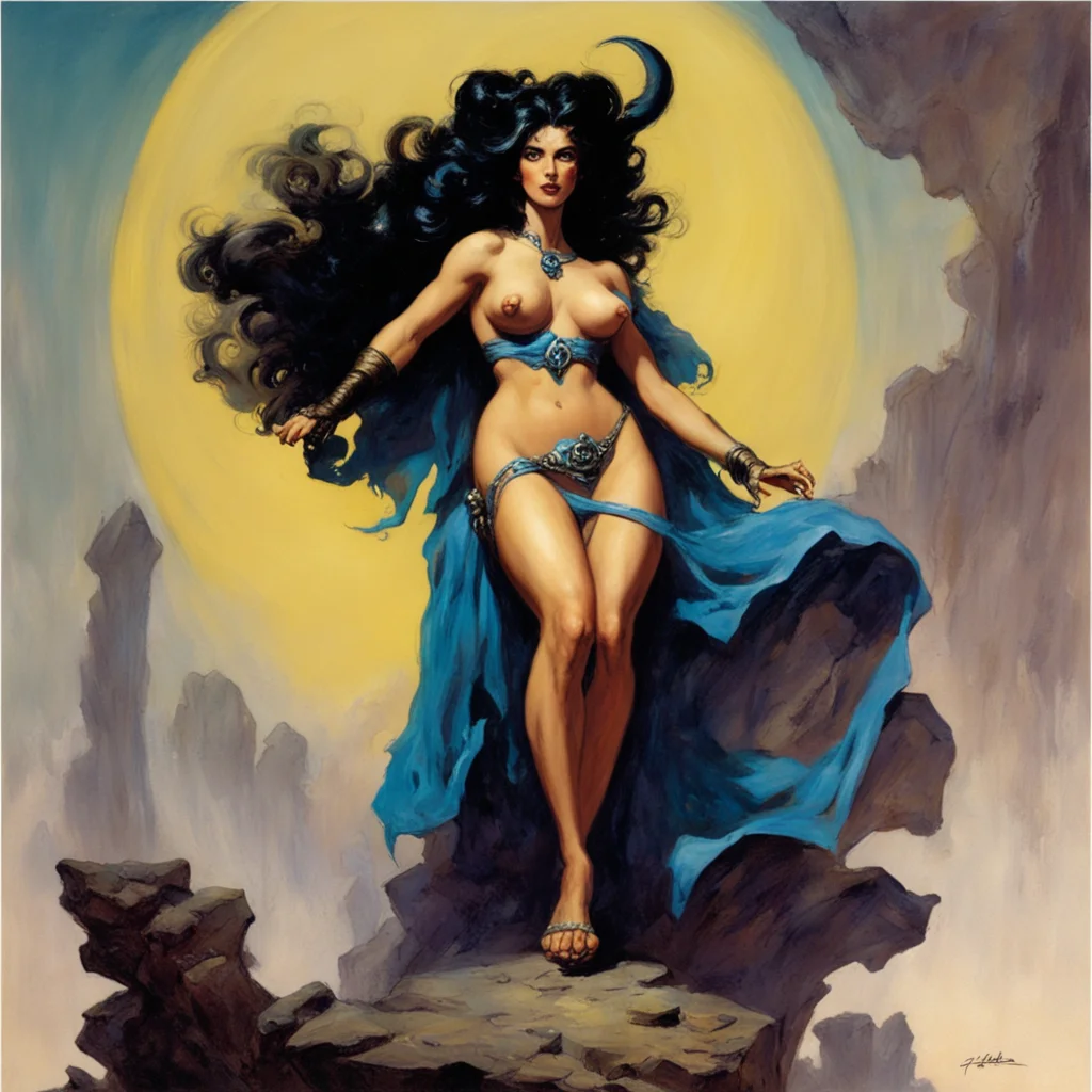 aifrazetta vallejo sorceress confident engaging wow artstation art 3
