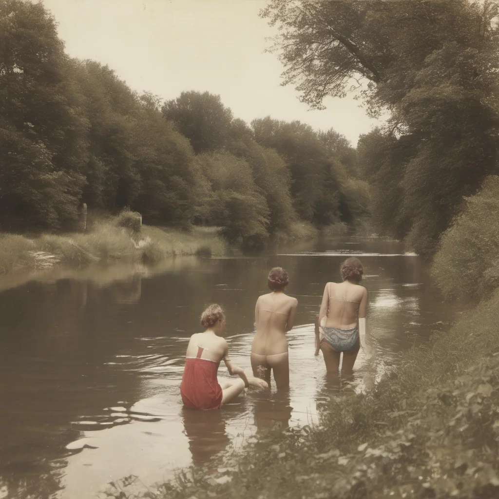 aifrench girls bathing in a river   billitis style confident engaging wow artstation art 3