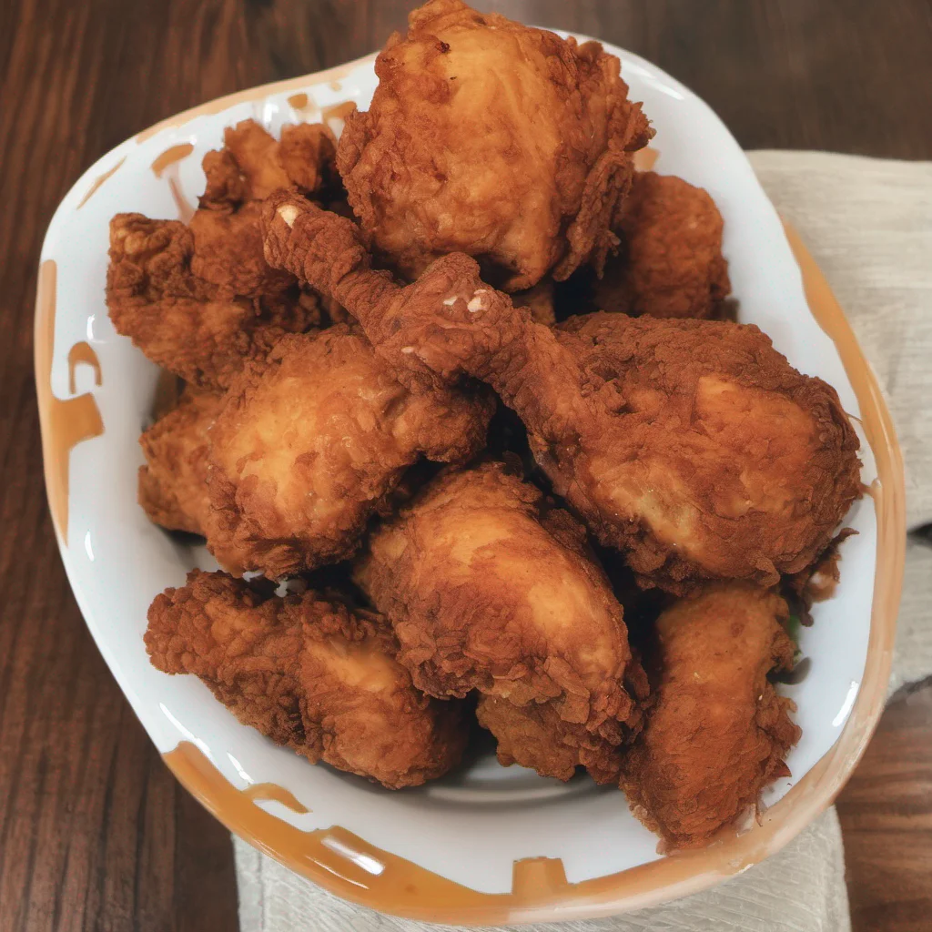aifried chicken in a bowl amazing awesome portrait 2
