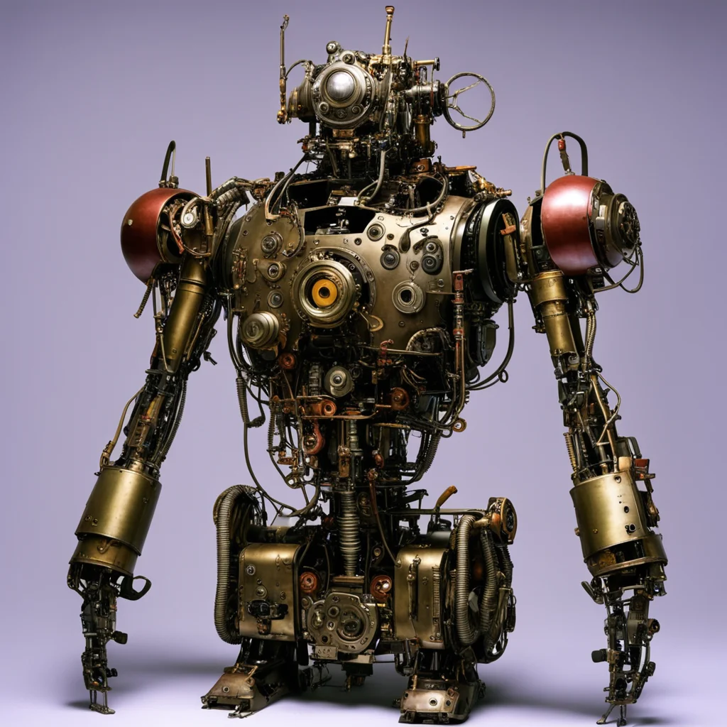 aifrom movie event horizon 1997 from movie tetsuo 1989 from movie virus 1999 400lb show steampunk robot made of machine parts with glowing eyeshyper  amazing awesome portrait 2