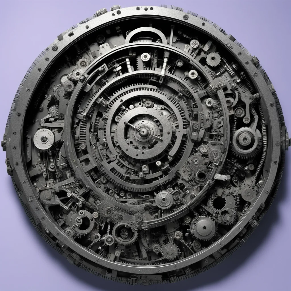 from movie event horizon 1997 from movie tetsuo 1989 from movie virus 1999 from virus 1999 movie from terminator robot made with mechanical watch and clock parts hyper realistic