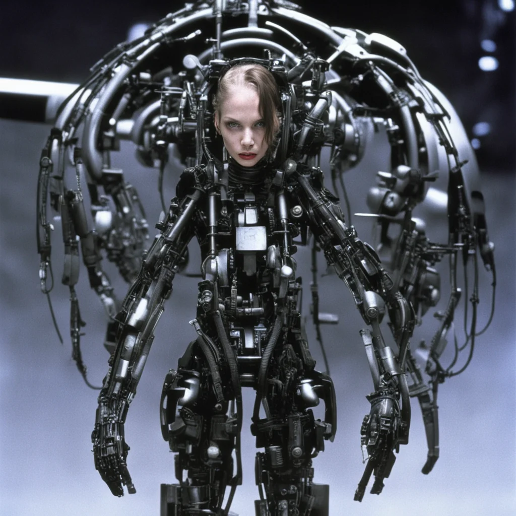 from movie event horizon 1997 from movie virus 1999 400lb show girls made of machine parts hyper  confident engaging wow artstation art 3