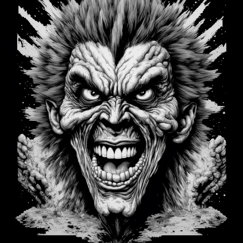 aifrom starforce nes videogame 1985 from starforce arcade videogame 1984 chrome ugly screaming face hyper realistic monochromatic good looking trending fantastic 1