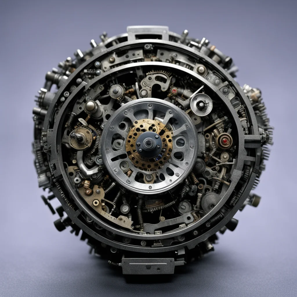 aifrom virus 1999 movie from terminator robot made with mechanical watch and clock parts
