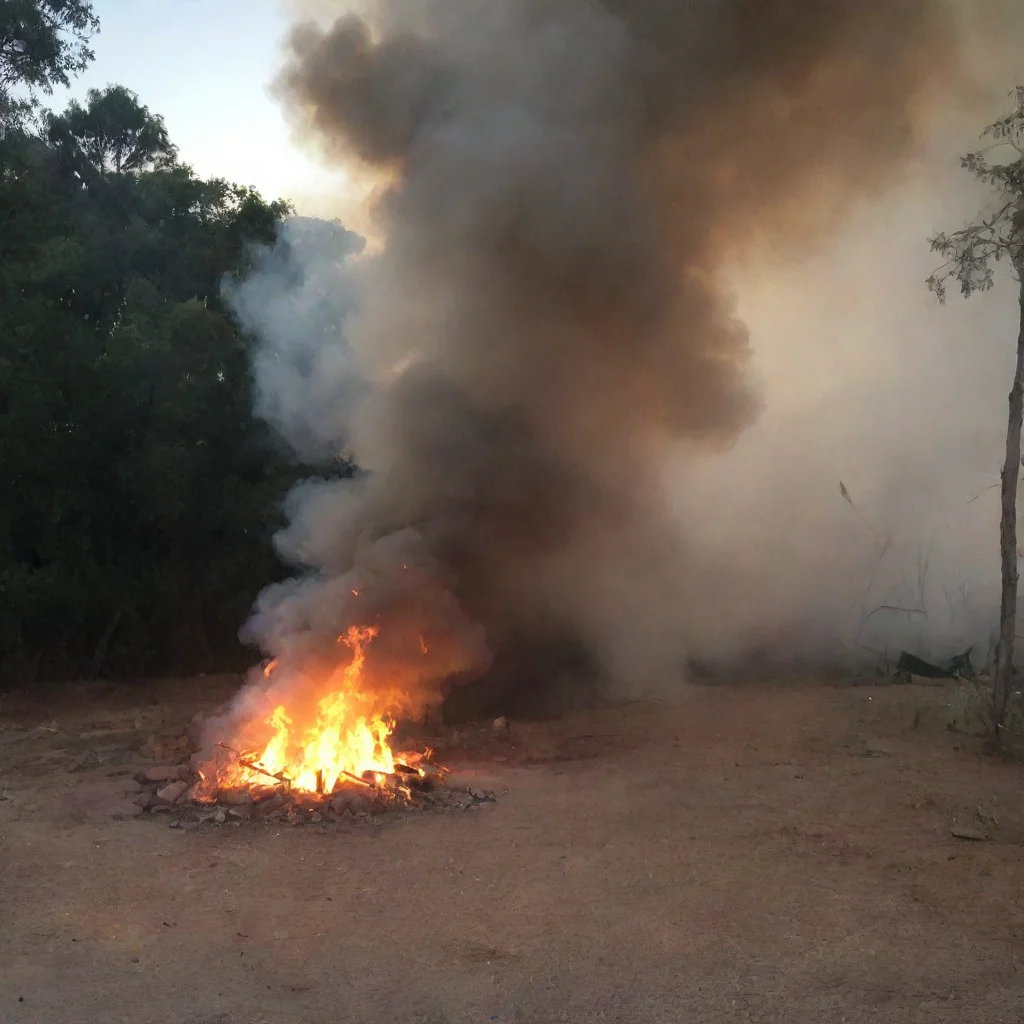 fuego en el hoyo