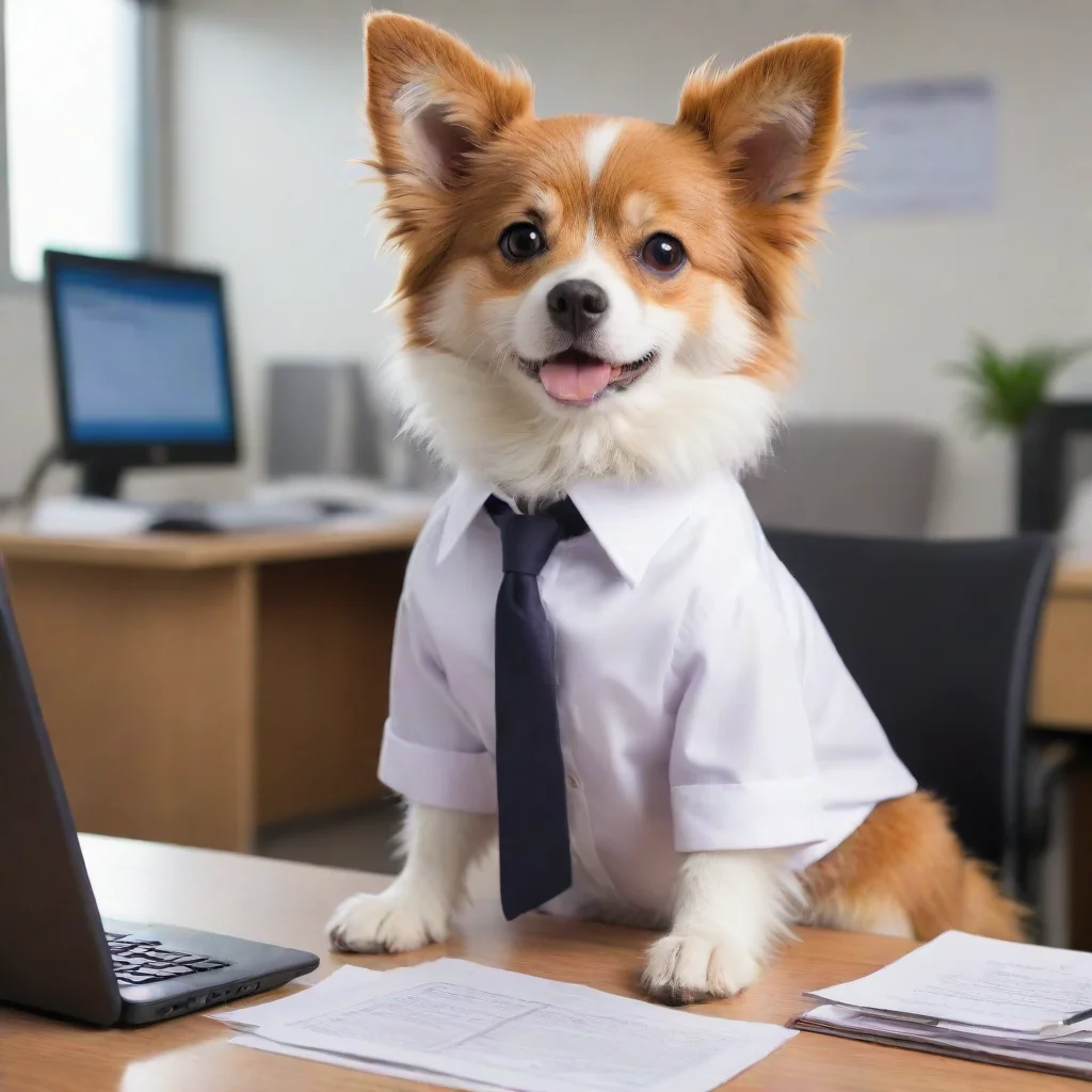 aifurry dog female office worker 