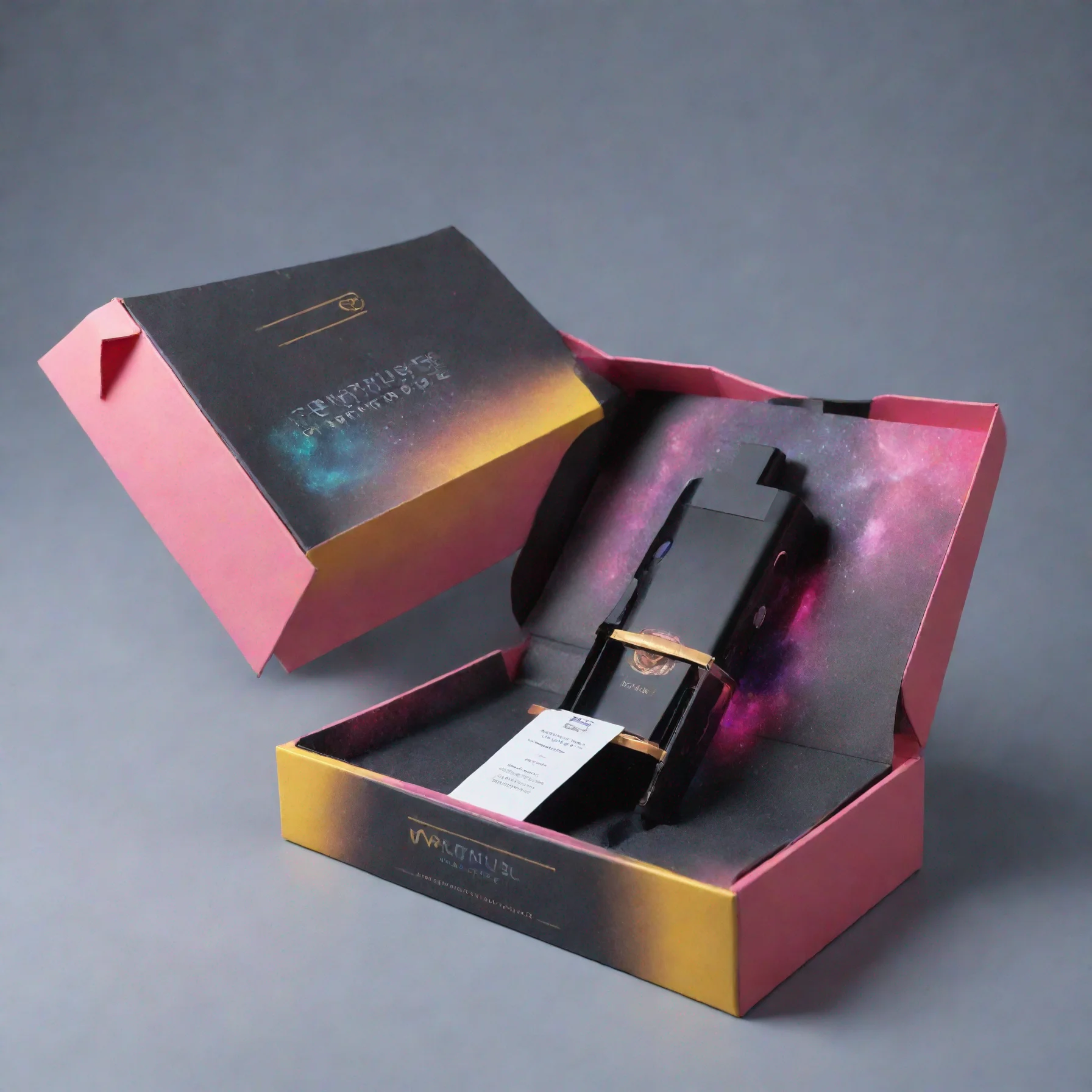 futuristic vape box package