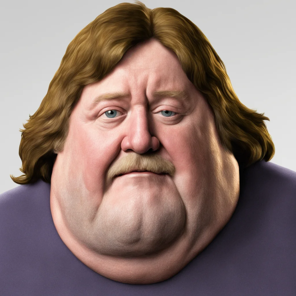 gabe newell confident engaging wow artstation art 3