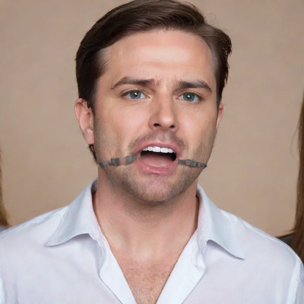 aigagged man by women