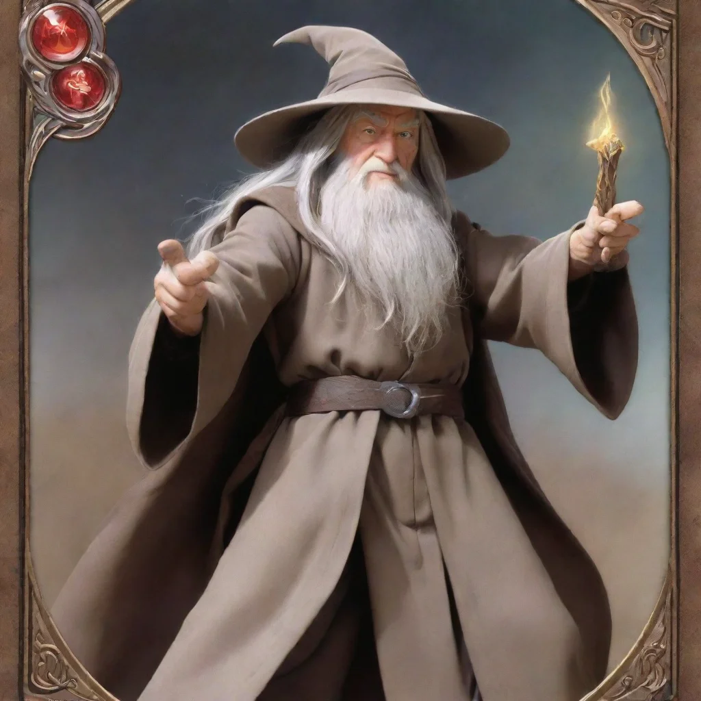 aigandalf flexing brown yugioh cards