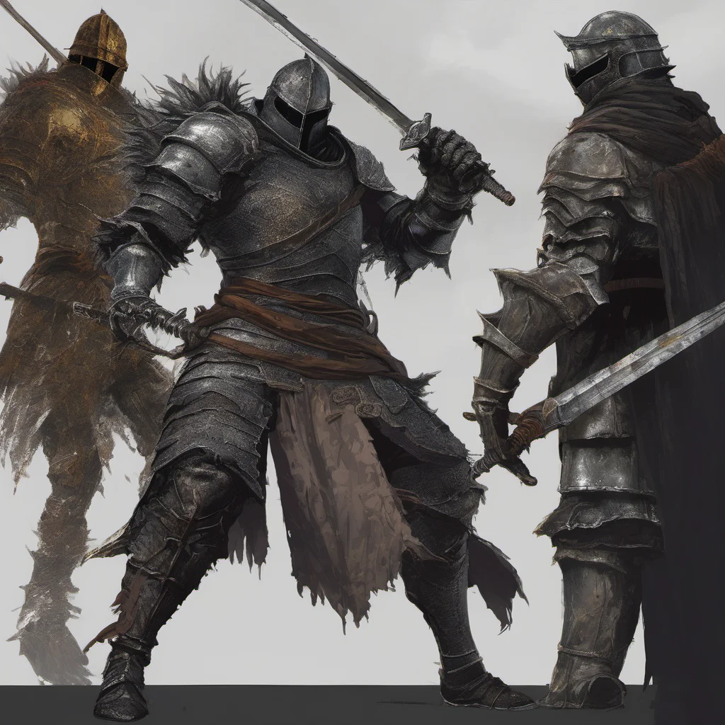 aigenerate a dark souls based character fighting a big boss battle