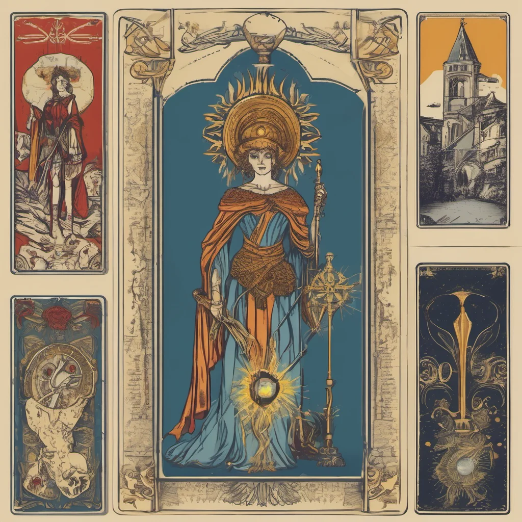 aigenerate a tarot card in the marseille style but original as an illustration good looking trending fantastic 1