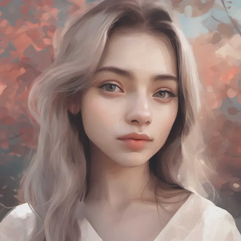 generate an image of a girl with a serene background good looking trending fantastic 1