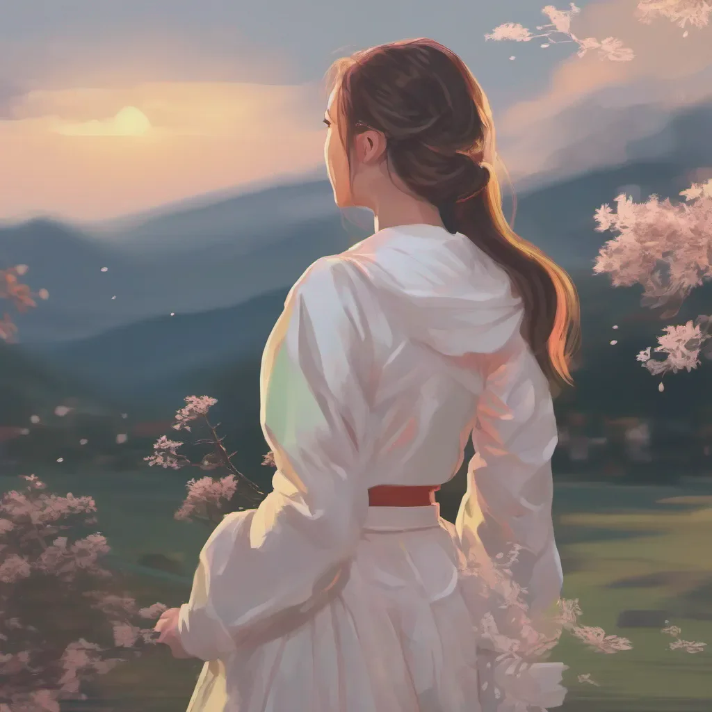 aigenerate an image of a girl with a serene background