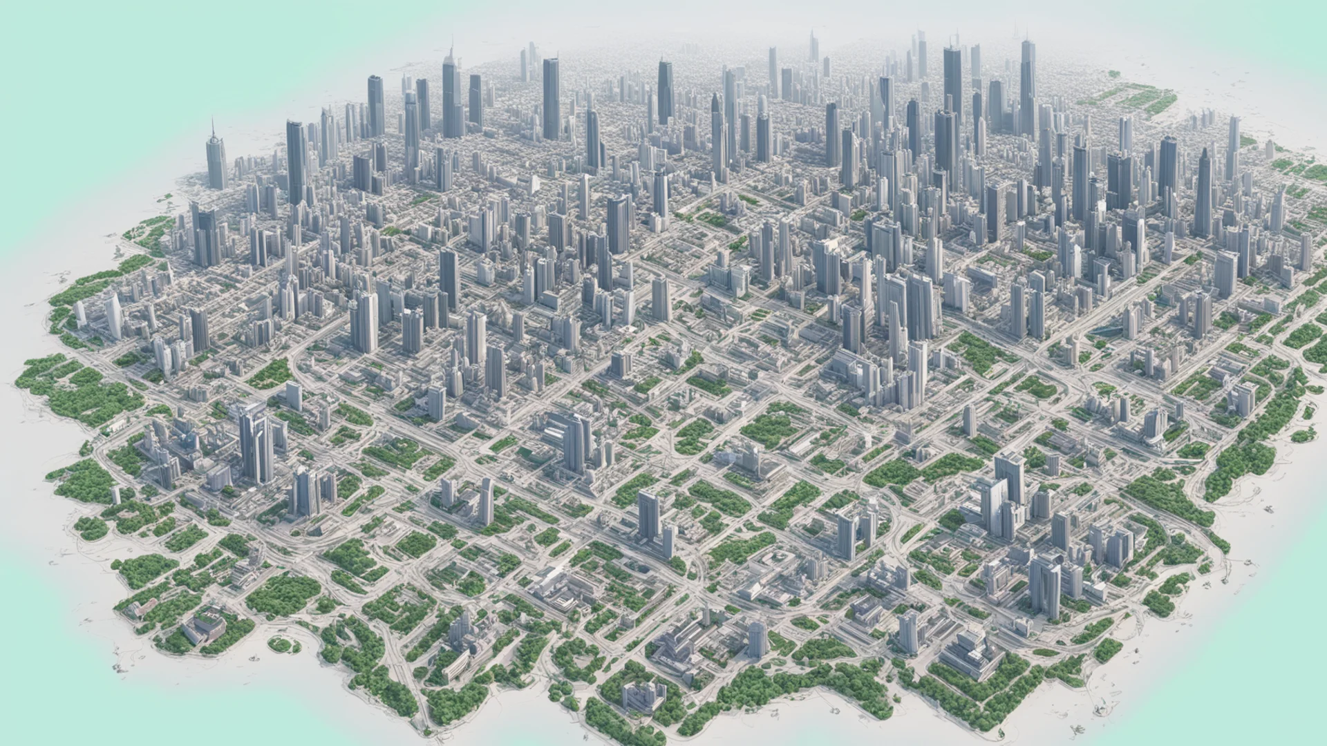 aigenerate guangzhou city landscape map wide