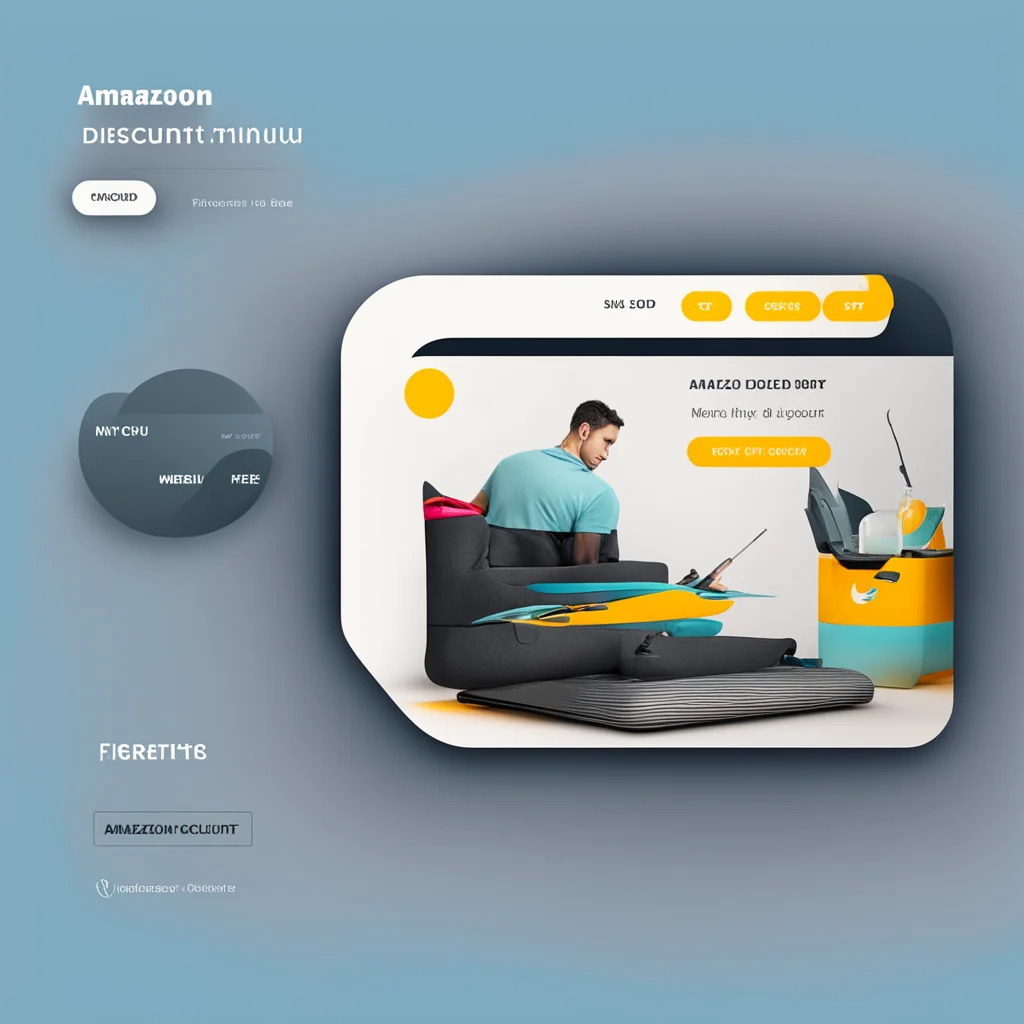 aigenrate a banner image of amazon discount for website menu slider