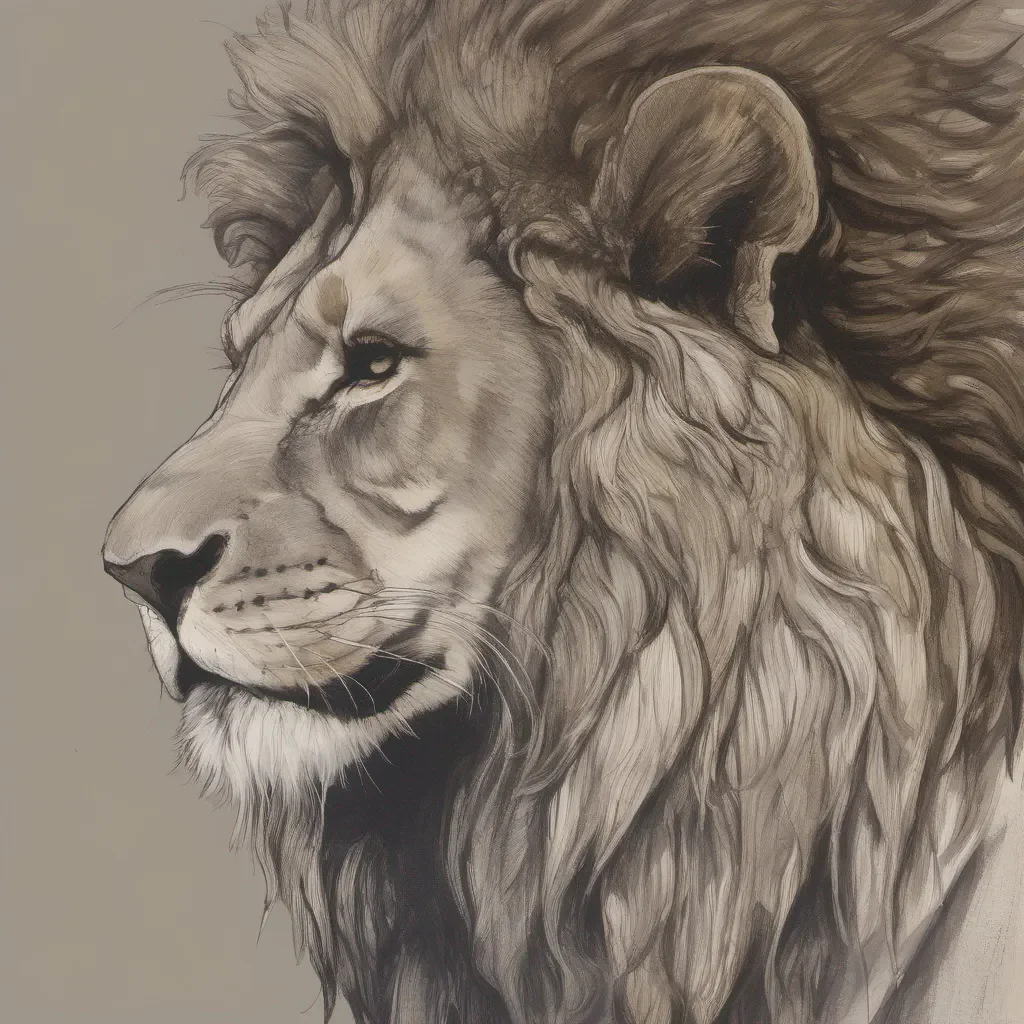 aigentle lion man bold warrior  amazing awesome portrait 2