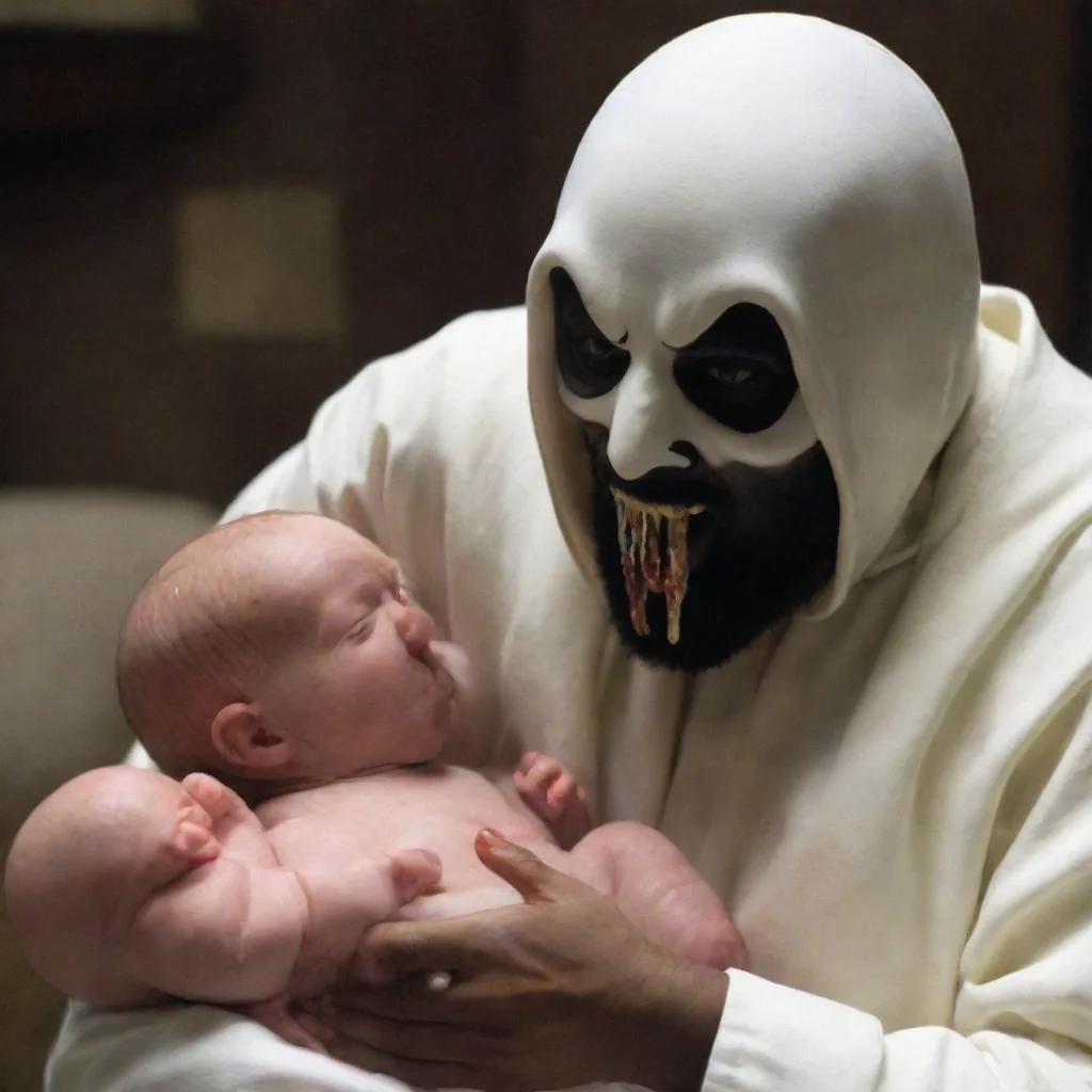 ghostface torturing a newborn baby