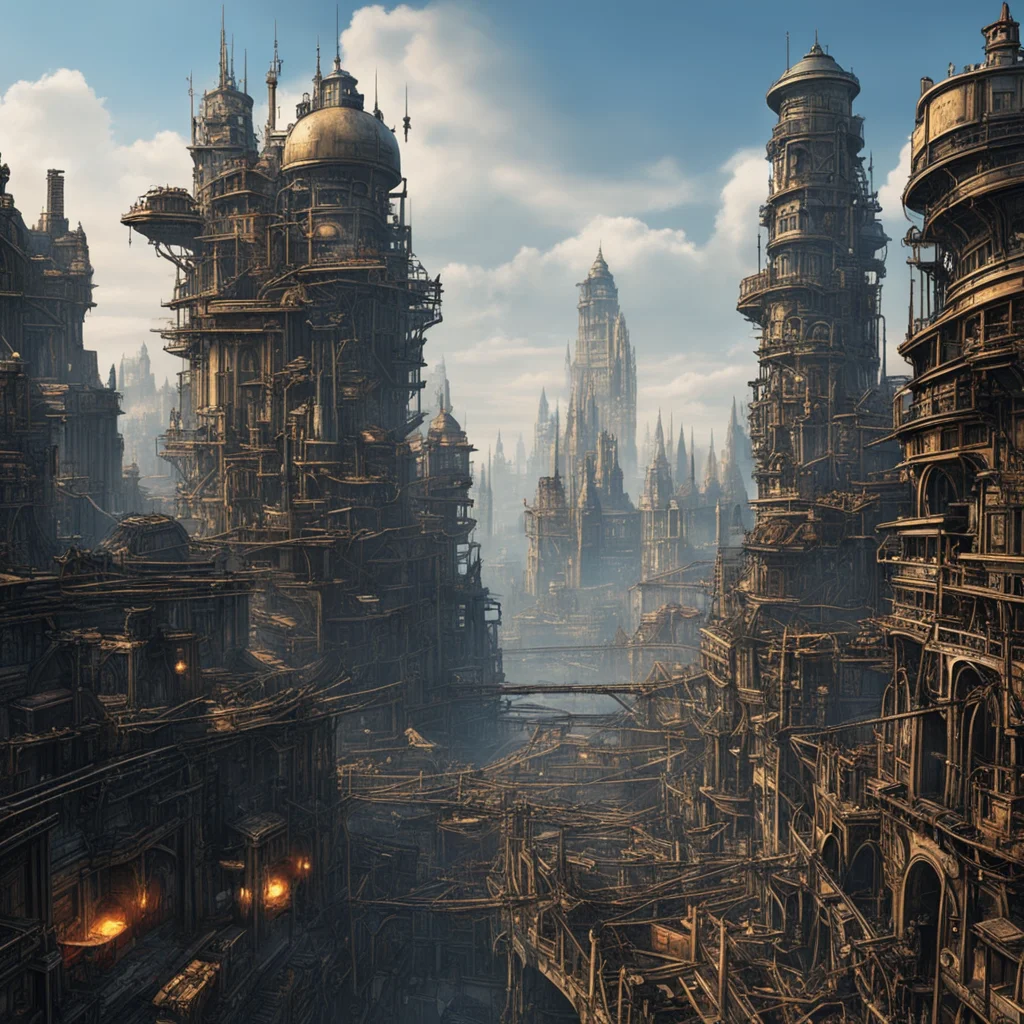 aigiant city steampunk futuristic london on treads tank tracks from mortal engines dystopian 