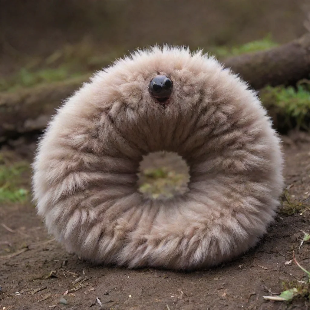 aigiant fur covered worm