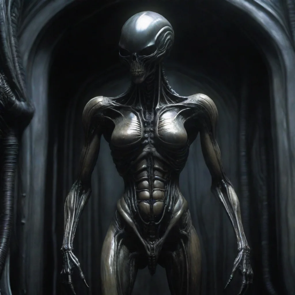 giger alien standing tall 