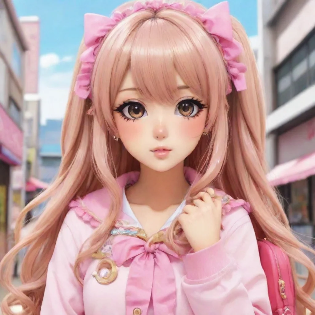 girl gyaru anime style 