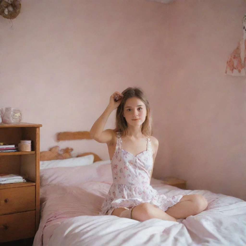aigirl in bedroom