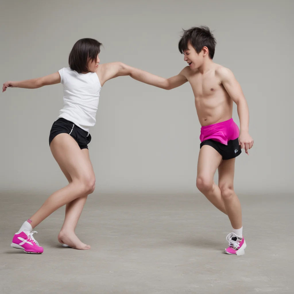 aigirl kicks boy in the balls