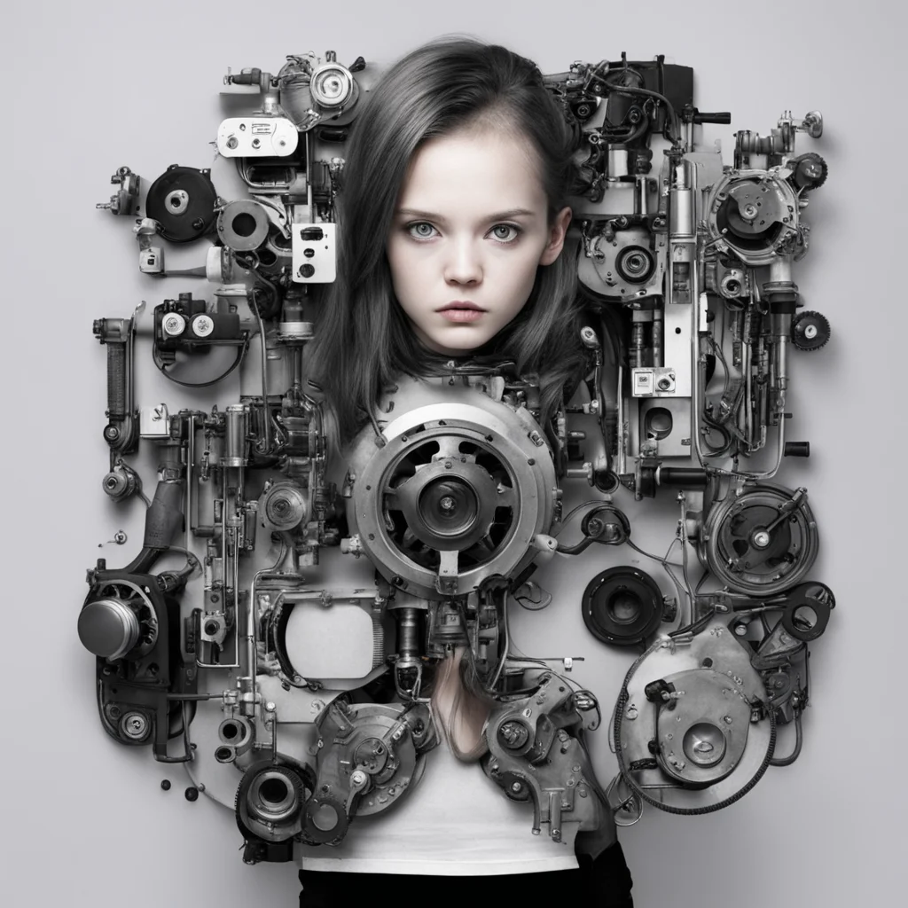 girl machine parts confident engaging wow artstation art 3