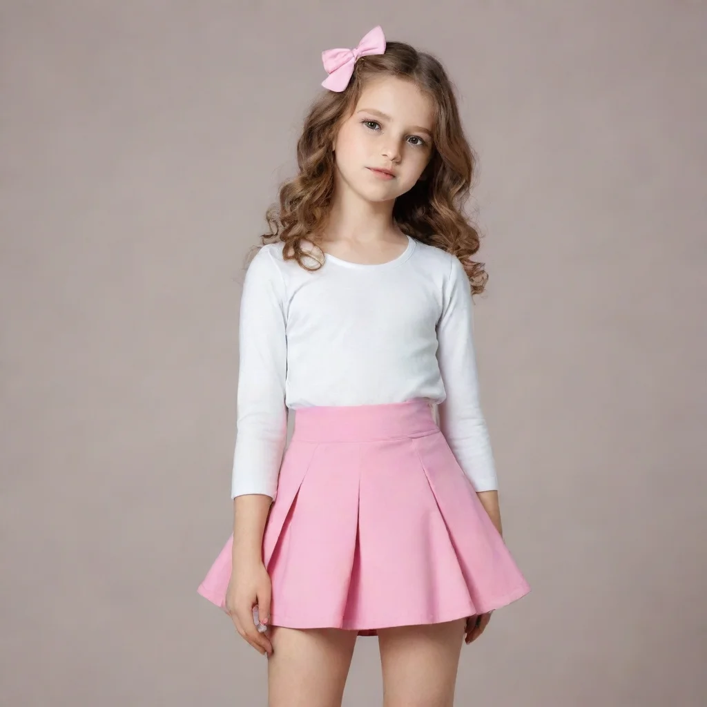 aigirl pink skirt