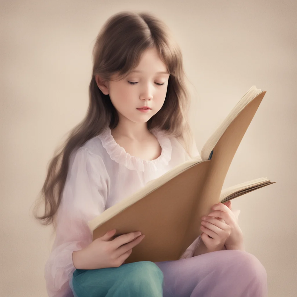 girl reading a book