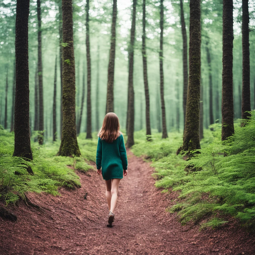 girl walking in forest  amazing awesome portrait 2