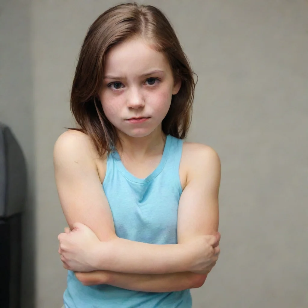 aigirl with arm ripped off