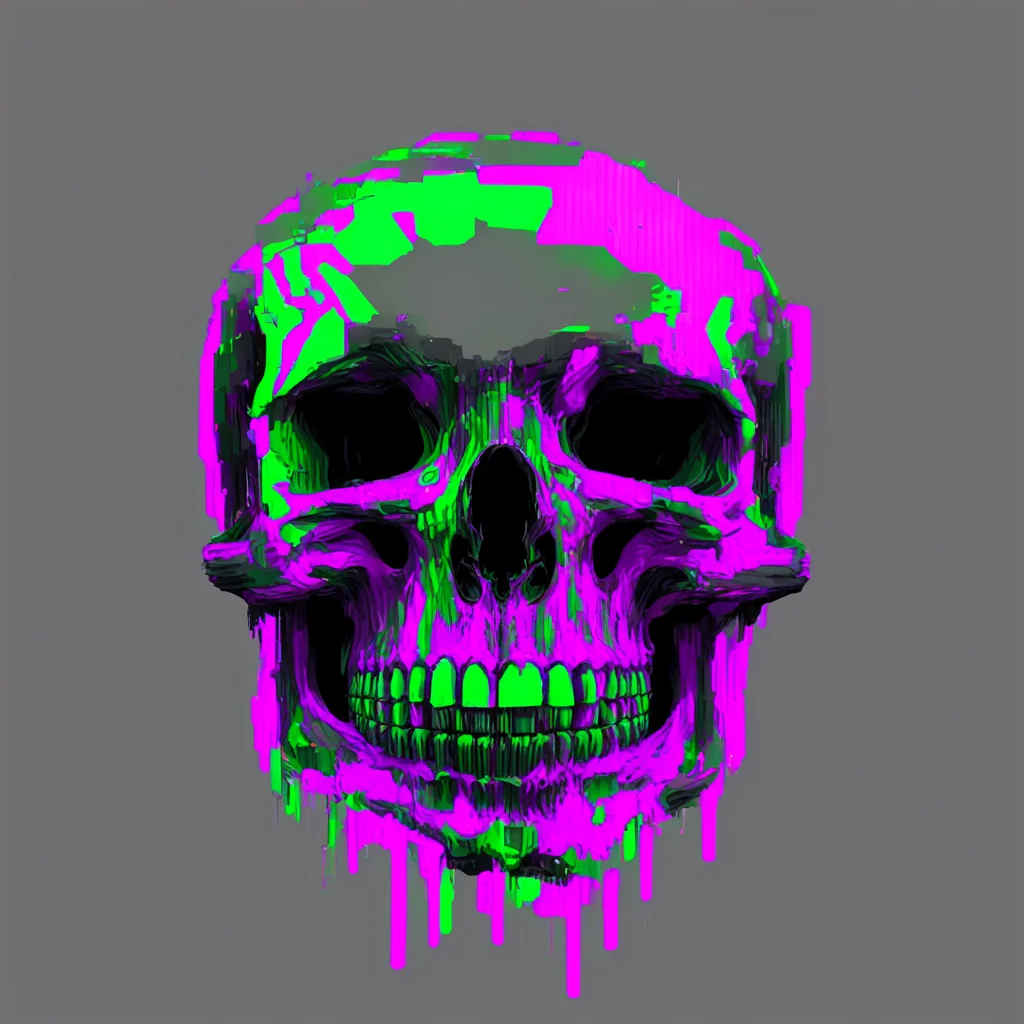 glitch skull