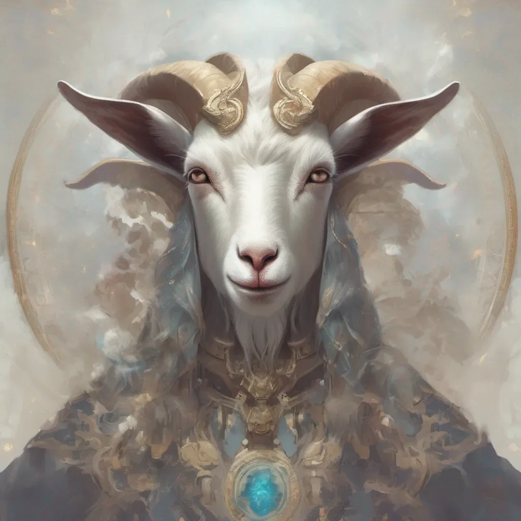 aigoat god epic ethereal portrait