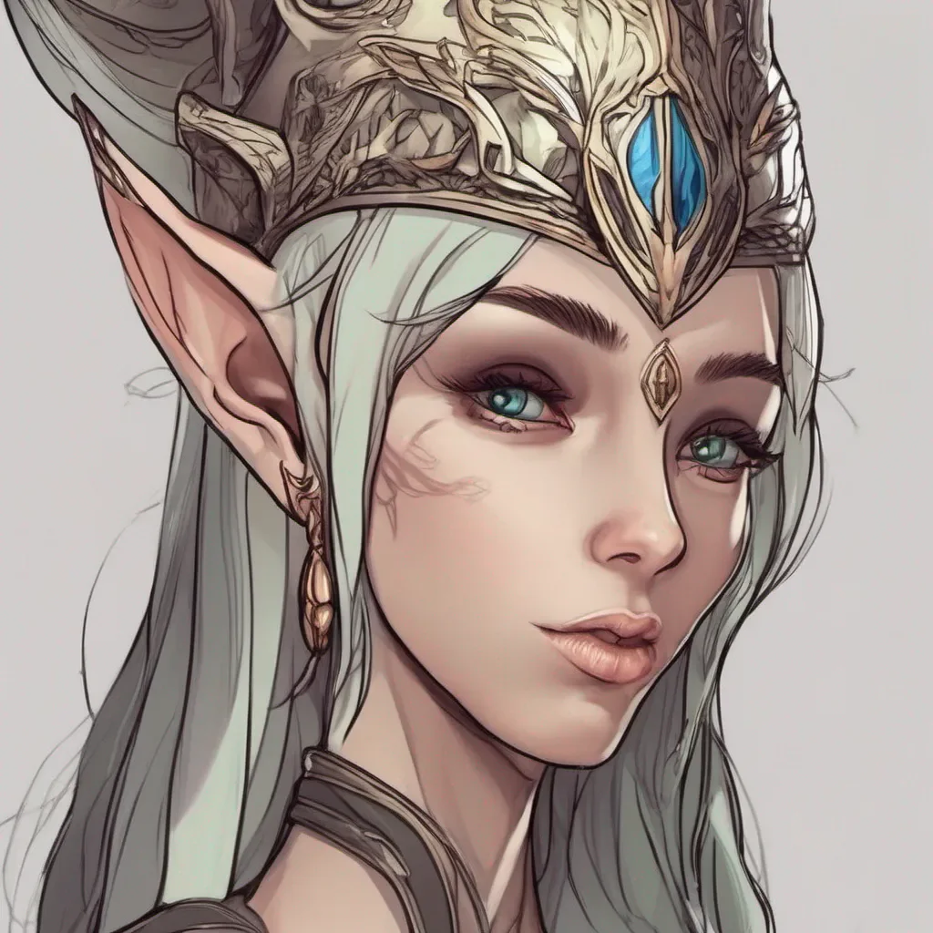 aigood looking elf character fantasy confident engaging wow artstation art 3
