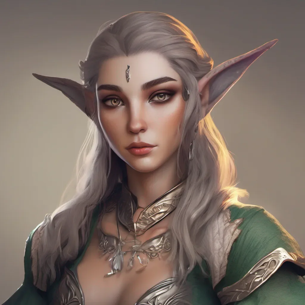 aigood looking elf character fantasy