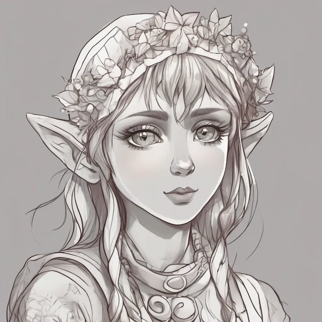 aigood looking elf character sweet