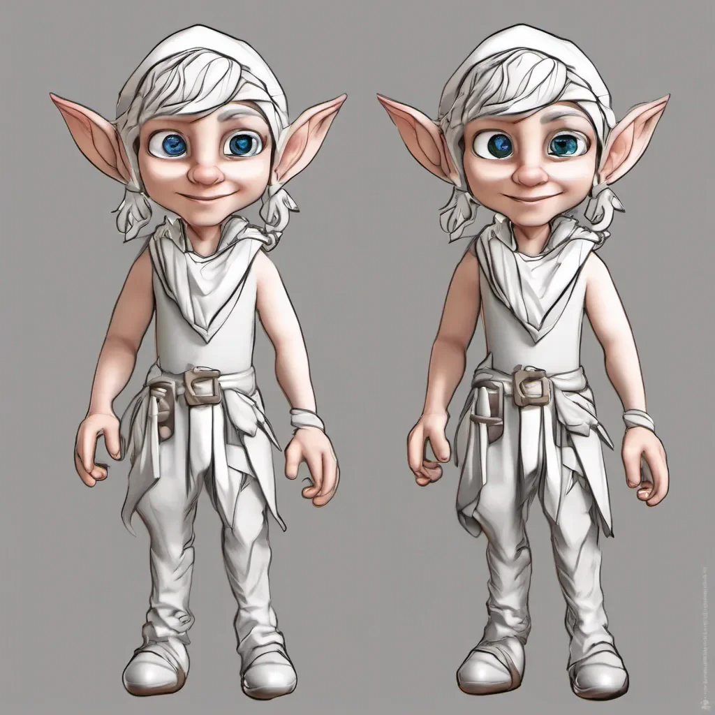 good looking elf character toon 
