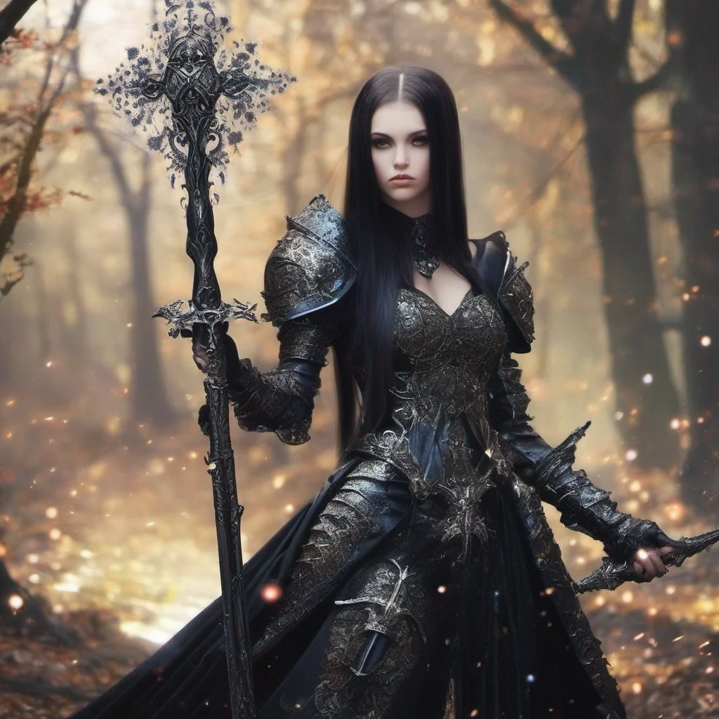 aigoth medieval fantasy art beauty grace magic sparkle staff weapon battle sword armor glitter confident engaging wow artstation art 3