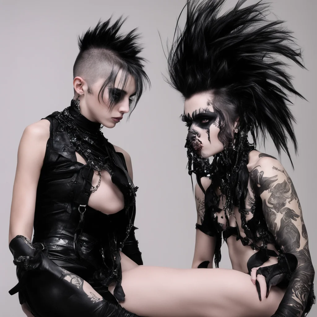 aigoth mohawk girl facesitting her slave boy amazing awesome portrait 2