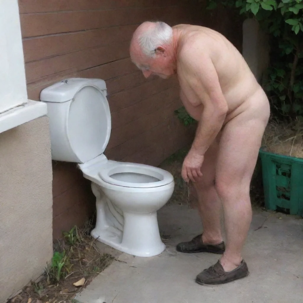 grandpa taking a piss