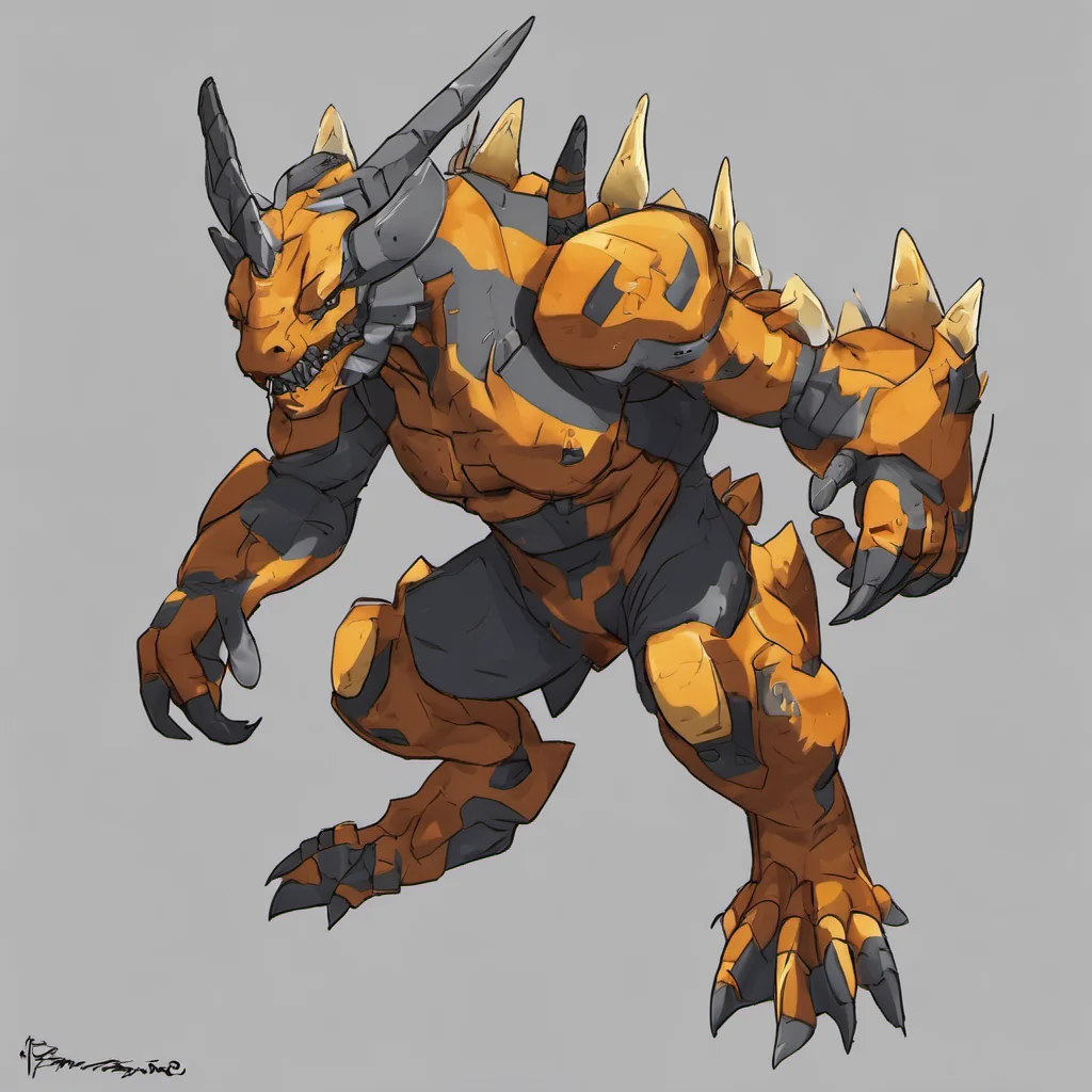 greymon amazing awesome portrait 2